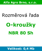 rozm�rov� �ada - o-krou�ky nbr 80 sh
