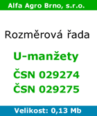 Rozm�rov� �ada - U-man�ety �SN 029274 a �SN 029275